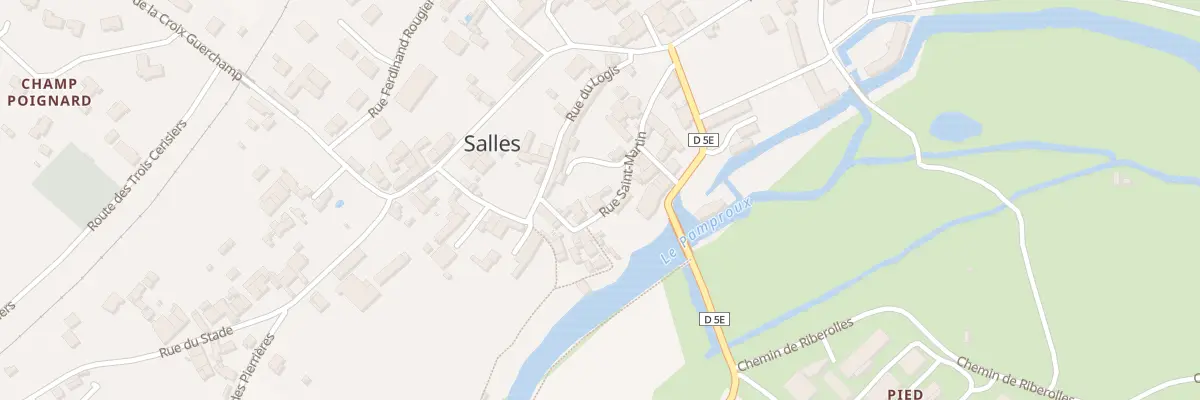 Plan du 7 Rue Saint Martin à Salles