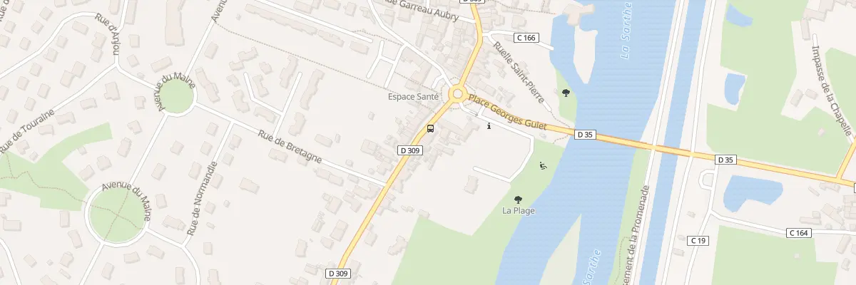 Plan du 9 Rue du Maréchal Foch à Noyen-sur-Sarthe