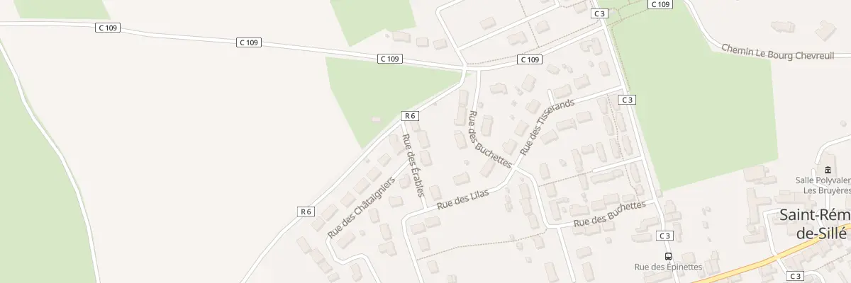 Plan du 8 Rue des Erables à Saint-Rémy-de-Sillé