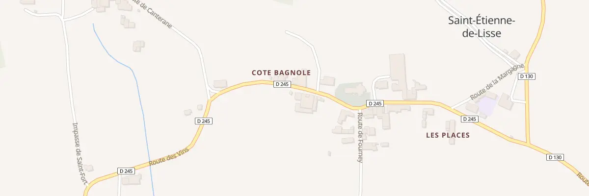 Plan du 107 Sous le Bourg à Saint-Étienne-de-Lisse