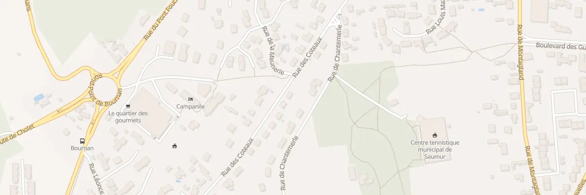 Plan du 65 Rue des Coteaux à Saumur