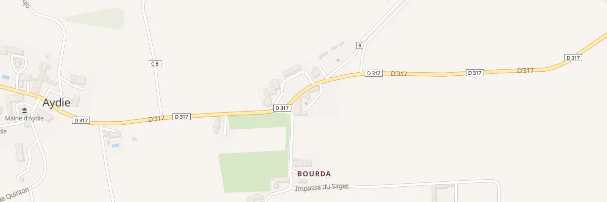 Plan du 2592 D’317 à Aydie