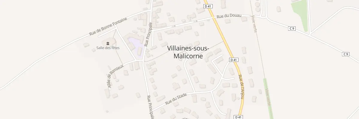Plan du 5 All du Verger à Villaines-sous-Malicorne