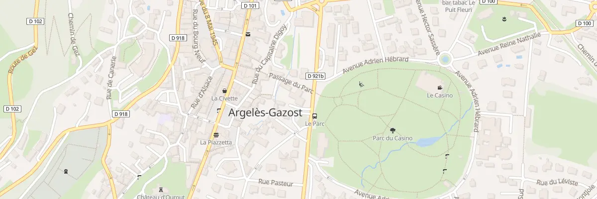 Plan du 34 Av des Pyrénées à Argelès-Gazost