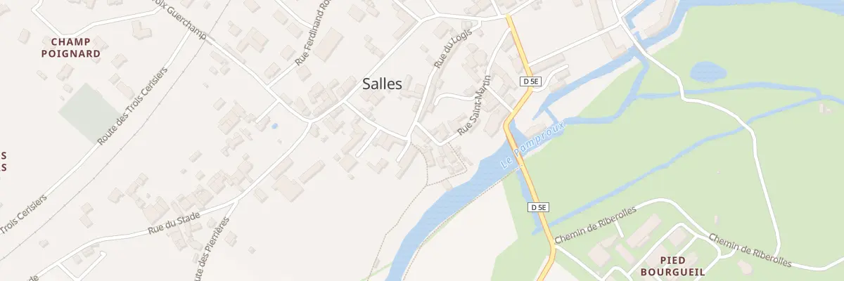 Plan du 4 Rue Saint Martin à Salles
