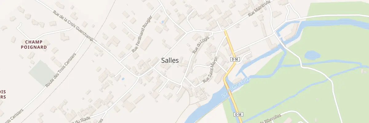 Plan du 13 Rue du Logis à Salles