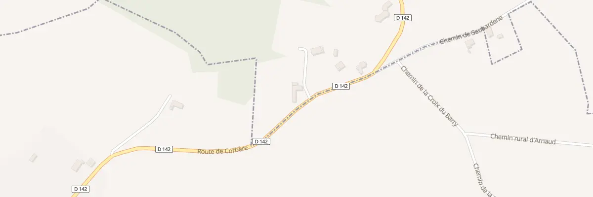 Plan du 1 Rte de la Mairie à Corbère-Abères