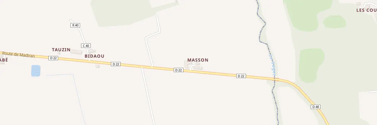 Plan du 4369 Rte de Madiran à Viella