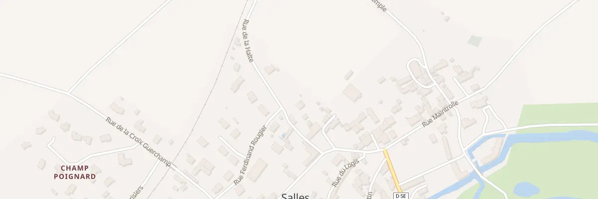 Plan du 10 Rue de la Halte à Salles