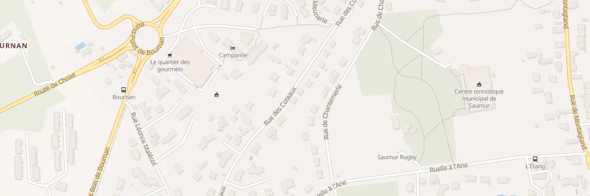 Plan du 77 Rue des Coteaux à Saumur