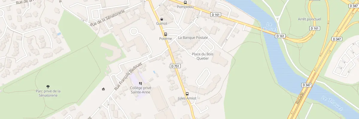 Plan du 7 Rue Jules Amiot à Saumur