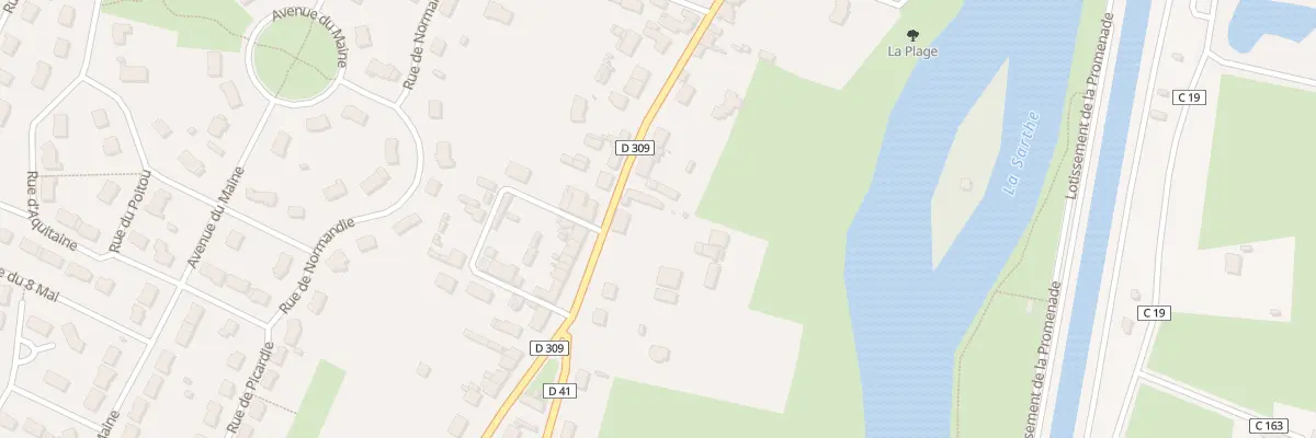Plan du 27 Rue du Maréchal Foch à Noyen-sur-Sarthe