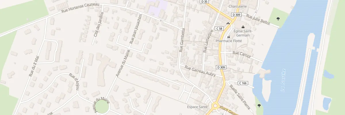 Plan du 20 Rue Gambetta à Noyen-sur-Sarthe