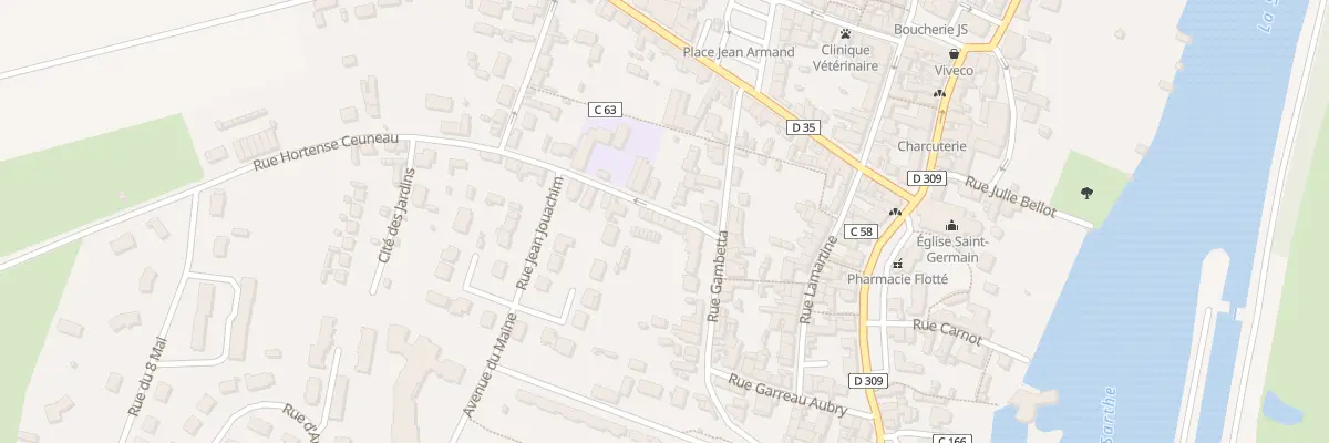 Plan du 3T Rue Hortense Ceuneau à Noyen-sur-Sarthe