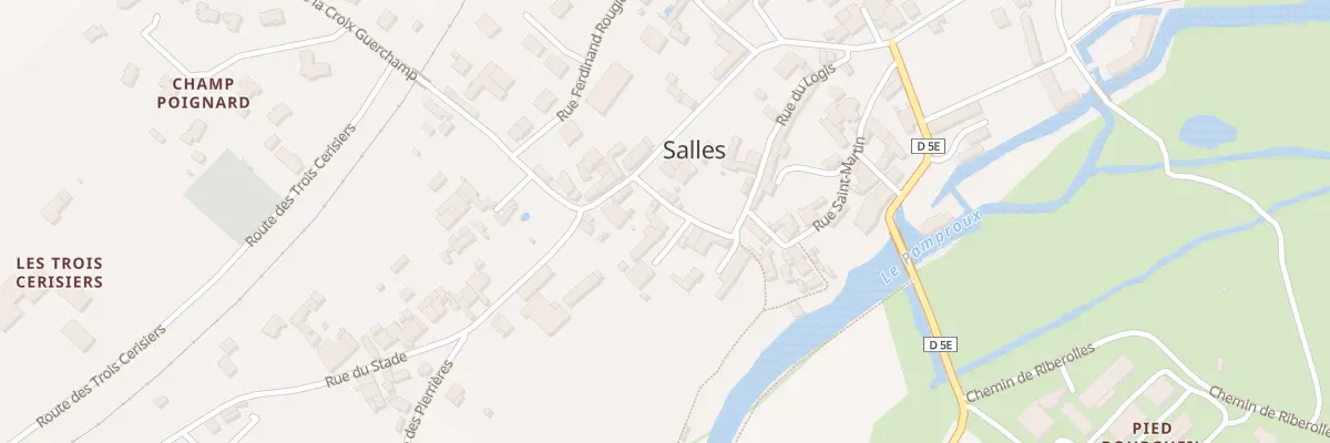 Plan du 6 Rue du Logis à Salles