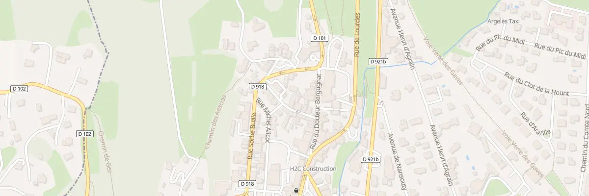 Plan du 8 Rue de Vieuzac à Argelès-Gazost