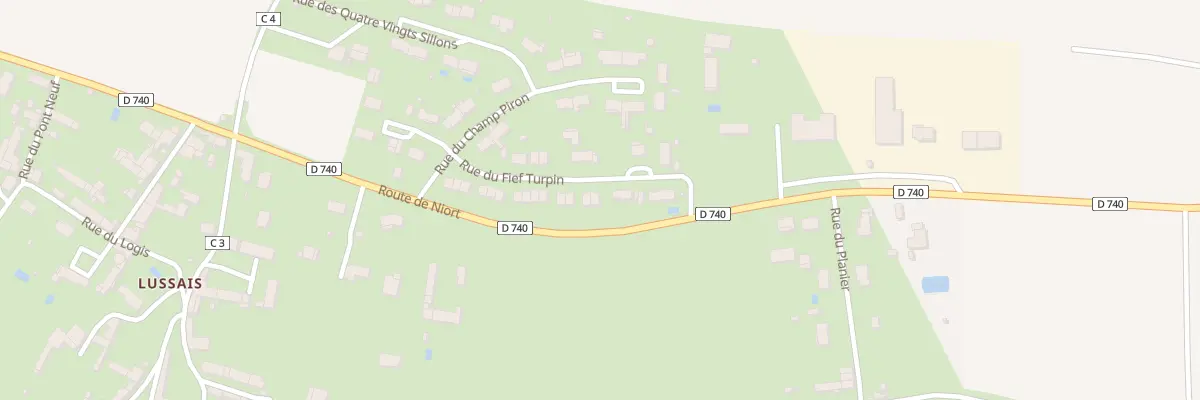 Plan du 28 Rue du Fief Turpin à Chef-Boutonne