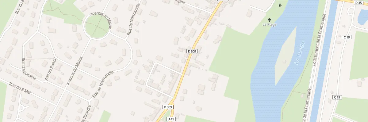Plan du 46 Rue du Maréchal Foch à Noyen-sur-Sarthe