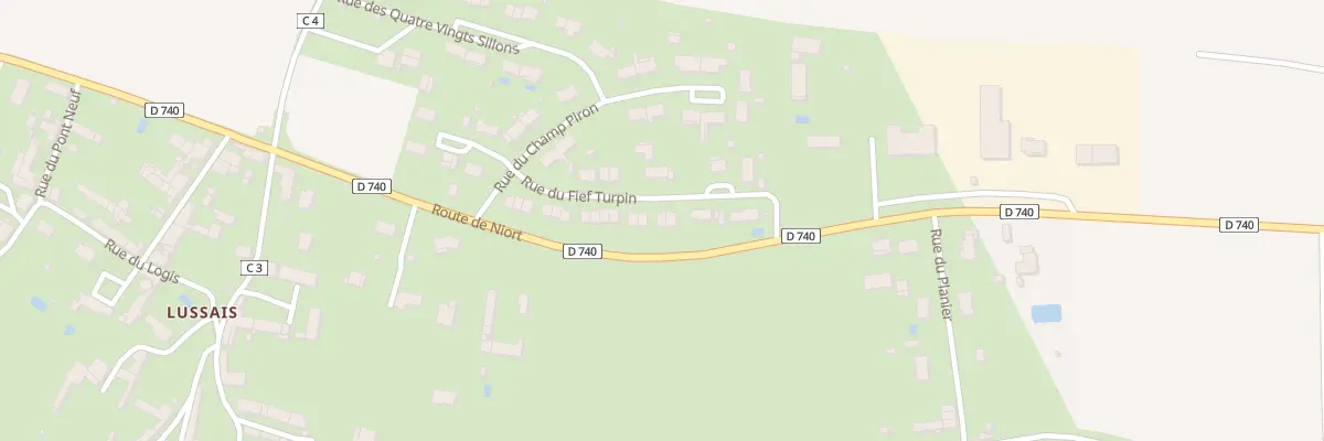 Plan du 26 Rue du Fief Turpin à Chef-Boutonne