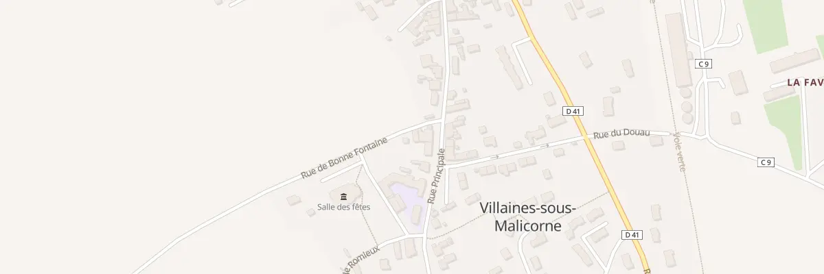 Plan du 1 Rue de Bonne Fontaine à Villaines-sous-Malicorne