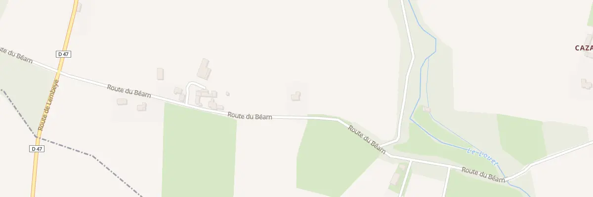 Plan du 23 Rte du Bearn à Saubole
