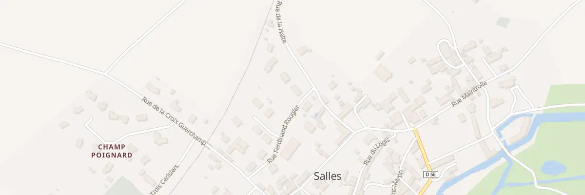 Plan du 11 Rue de la Halte à Salles