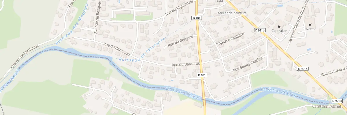 Plan du 8 Rue du Barderou à Argelès-Gazost