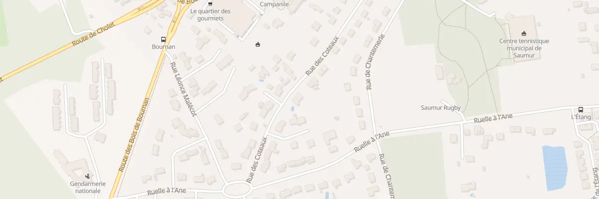 Plan du 87 Rue des Coteaux à Saumur