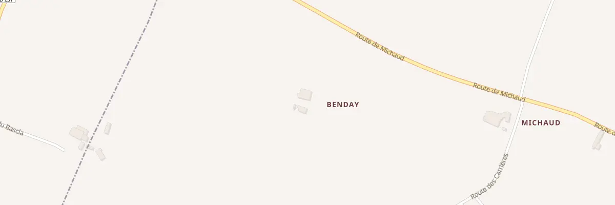 Plan du 1 Benday à Mérignas