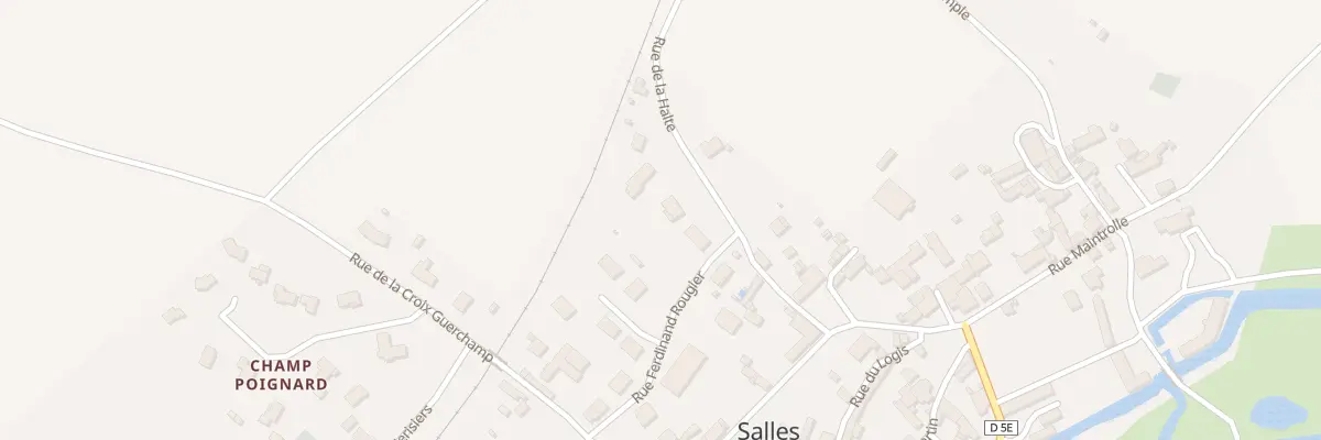 Plan du 13 Rue de la Halte à Salles