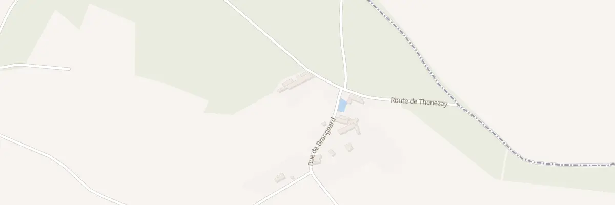 Plan du 2 Rte de Thénezay à Aubigny