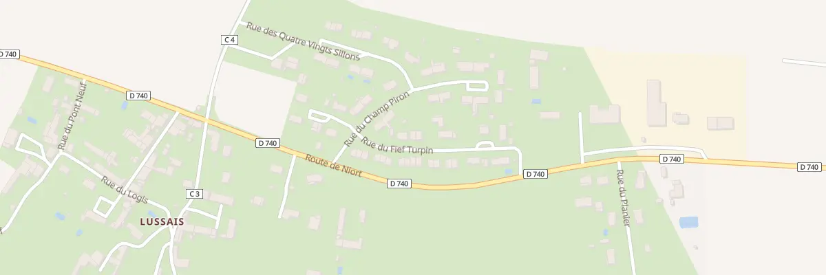 Plan du 3 Rue du Fief Turpin à Chef-Boutonne