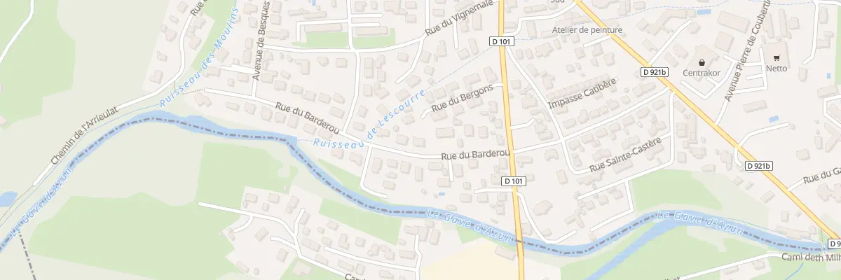 Plan du 10 Rue du Barderou à Argelès-Gazost