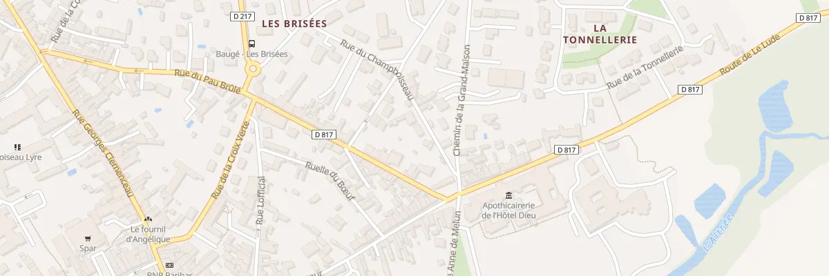 Plan du 9002 Rue du Champboisseau à Baugé-en-Anjou