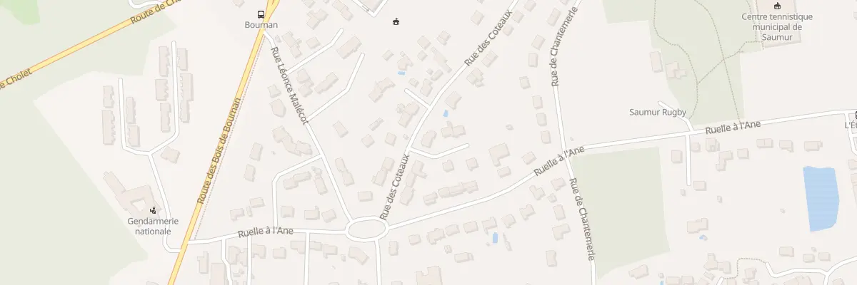 Plan du 89 Rue des Coteaux à Saumur