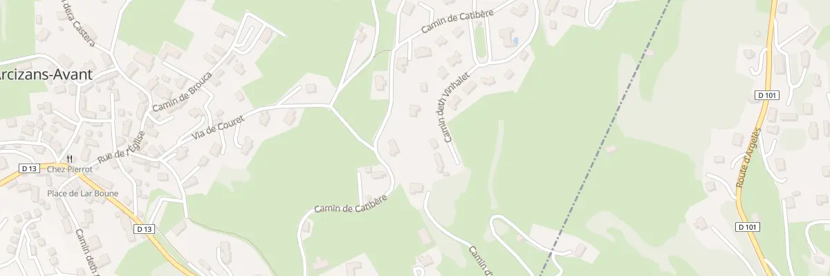 Plan du 15 Cami de Catibére à Arcizans-Avant
