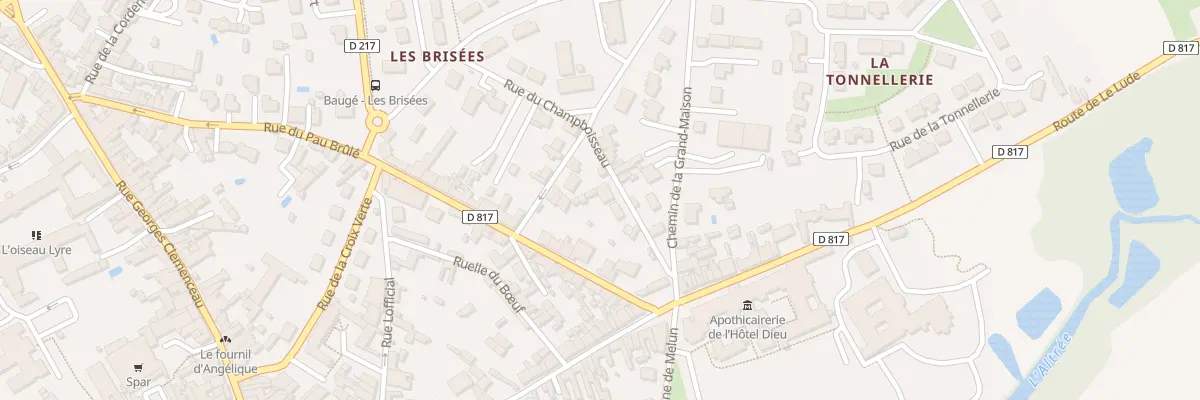 Plan du 4 Rue du Champboisseau à Baugé-en-Anjou