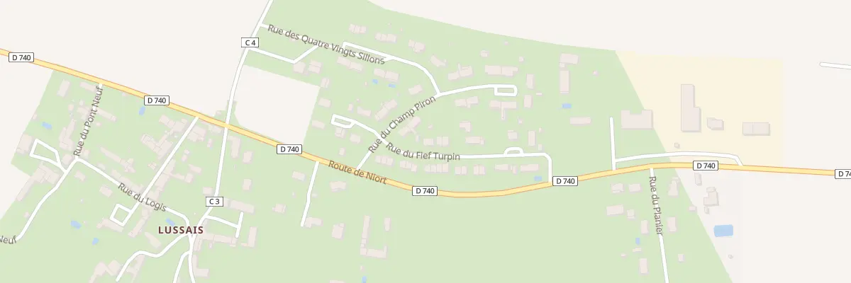 Plan du 1 Rue du Fief Turpin à Chef-Boutonne