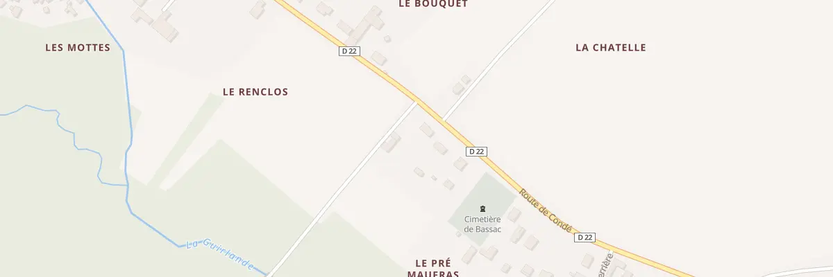 Plan du 56 Rte de Condé à Bassac