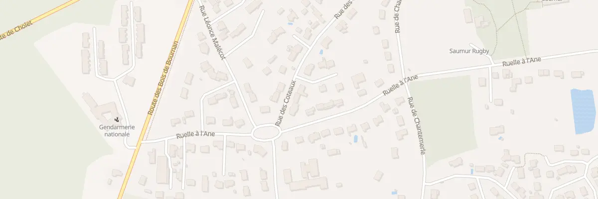 Plan du 93 Rue des Coteaux à Saumur