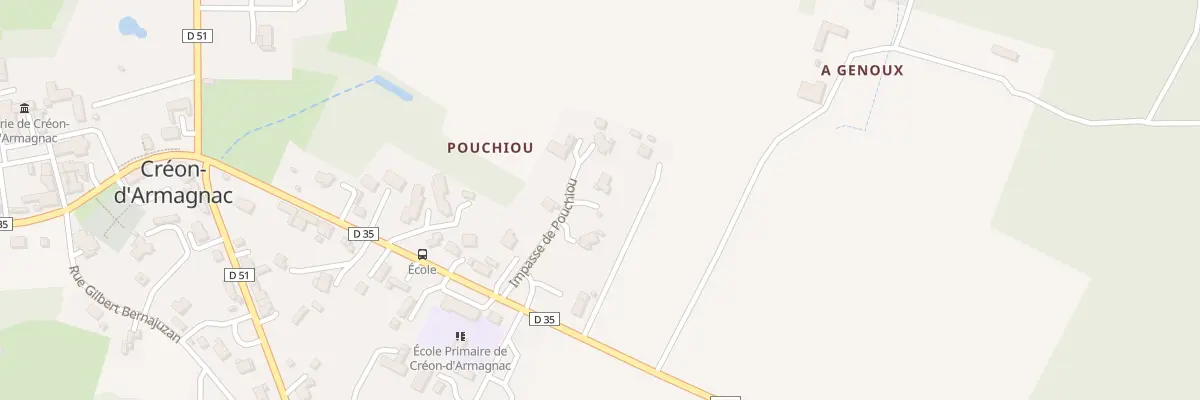 Plan du 6 Imp de Pouchiou à Créon-d’Armagnac
