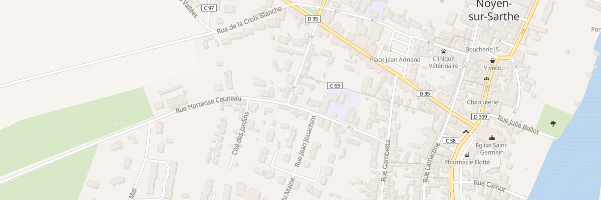 Plan du 8 Rue Hortense Ceuneau à Noyen-sur-Sarthe