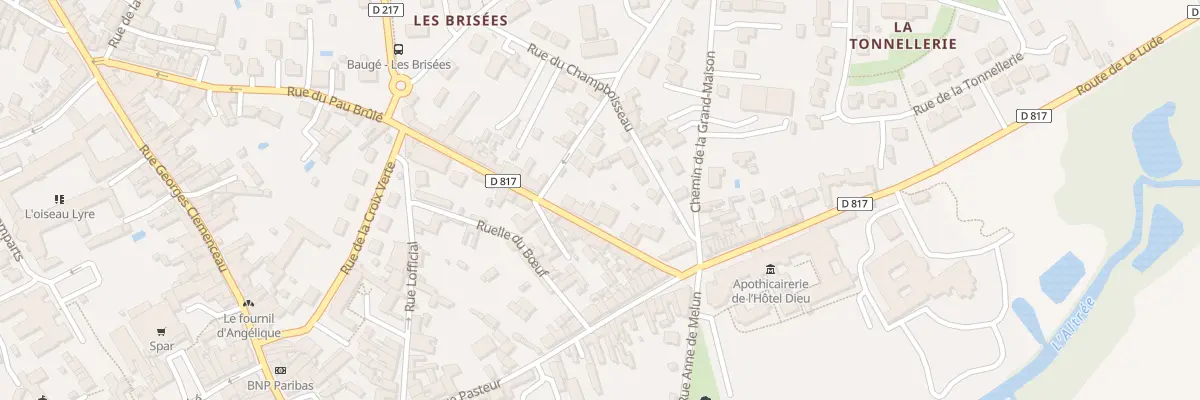 Plan du 7 Rue Marthe de la Beausse à Baugé-en-Anjou