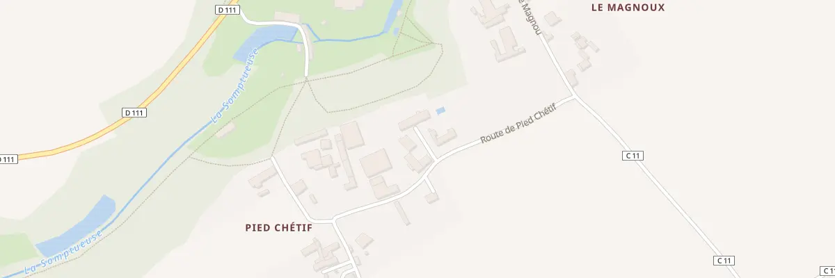 Plan du 2 Rte de Pied Chétif à Fontivillié