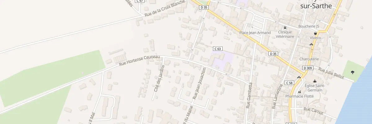 Plan du 19 Rue Hortense Ceuneau à Noyen-sur-Sarthe