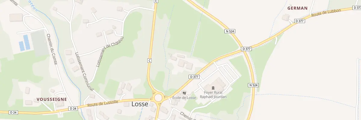 Plan du 1 Rue de l’Ecole à Losse