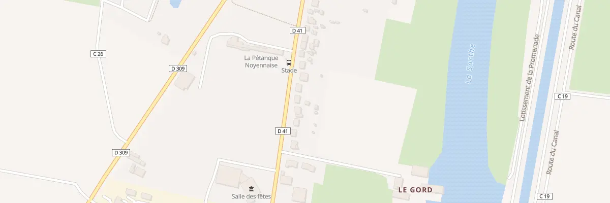 Plan du 43 Rue du Onze Novembre à Noyen-sur-Sarthe