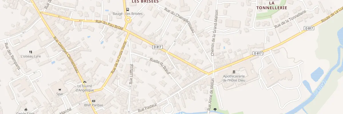 Plan du 28 Rue Marthe de la Beausse à Baugé-en-Anjou