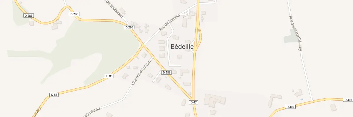 Plan du 5 All des Mésanges à Bédeille