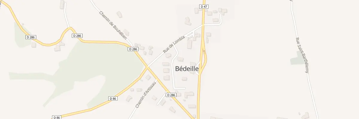 Plan du 1 All des Mésanges à Bédeille